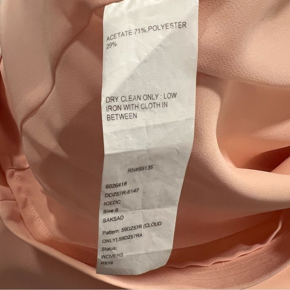 Lafayette 148 | Emery Ruffle Cuff Shift Dress | Soft Pink |Size Small - Picture 11 of 13